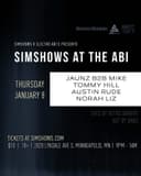 SIMSHOWS AT THE ABI
