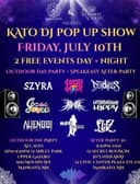 Kato DJ Pop Up Show: Speakeasy Afterparty